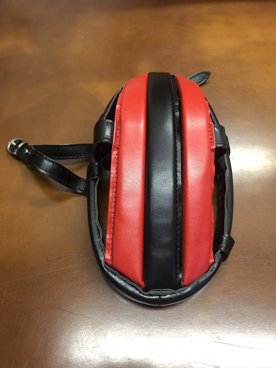 Caschetto ciclismo vintage vinpelle Nero e Rosso - immagine 3