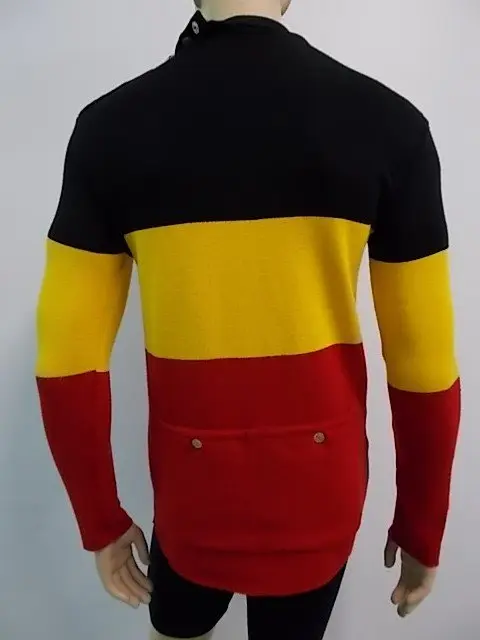 Maglia Ciclismo Vintage in Lana a Coste Manica Lunga anni 20/30 - immagine 5