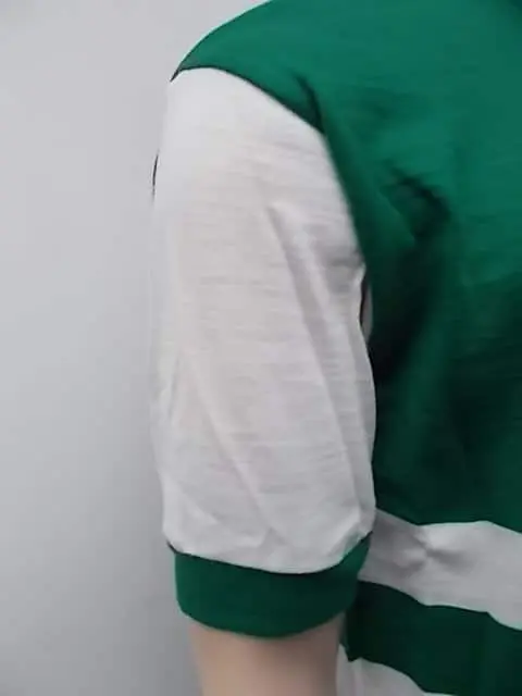 MAGLIA LANA ANNI 70' VERDE RIGHE IN BASSO BIANCHE - immagine 3