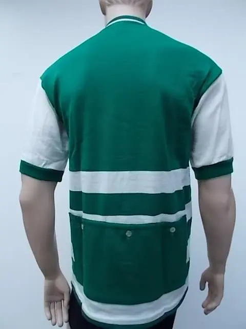 MAGLIA LANA ANNI 70' VERDE RIGHE IN BASSO BIANCHE - immagine 4