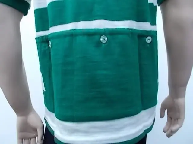 MAGLIA LANA ANNI 70' VERDE RIGHE IN BASSO BIANCHE - immagine 5