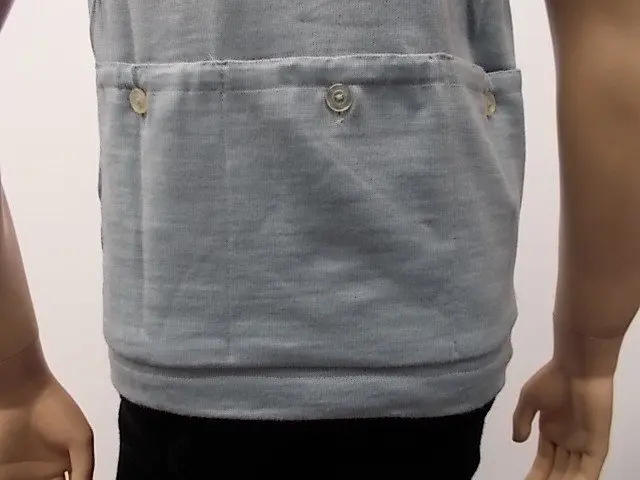 MAGLIA LANA ANNI '40/50 GRIGIA FASCIA AMARANTO - immagine 7