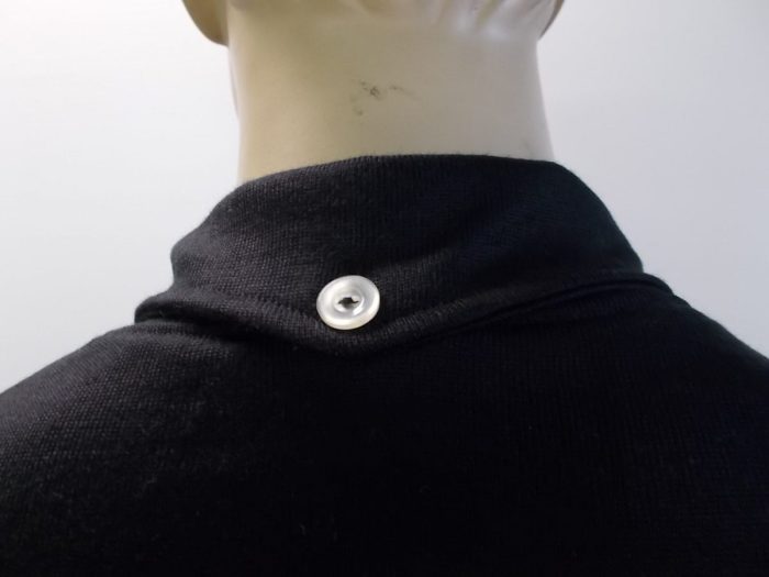 MAGLIA LANA ANNI '40/50 NERA FASCIA GIALLA - immagine 7