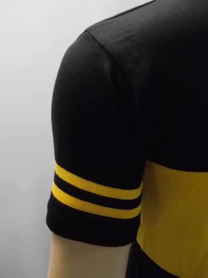 MAGLIA LANA ANNI '40/50 NERA FASCIA GIALLA - immagine 5