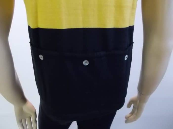 MAGLIA LANA ANNI '40/50 NERA FASCIA GIALLA - immagine 8