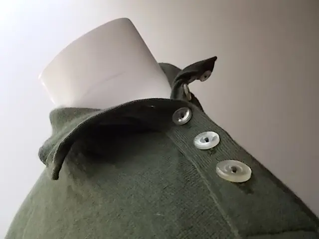 MAGLIA M/L LANA ANNI '20/30 VERDE SCURO FASCIA BIANCA - immagine 2