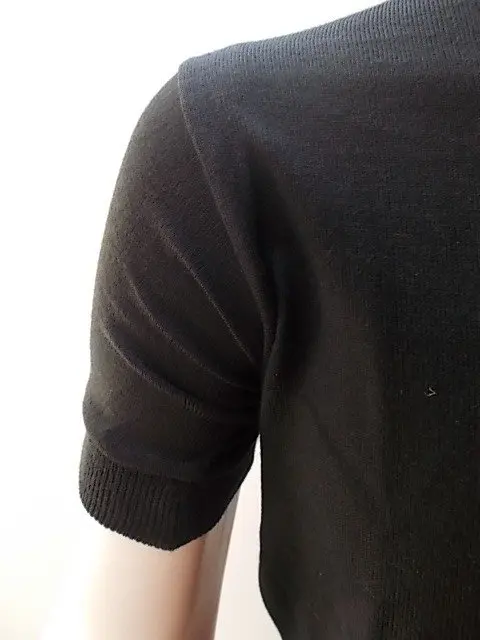 MAGLIA LANA ANNI 70' NERA - immagine 3