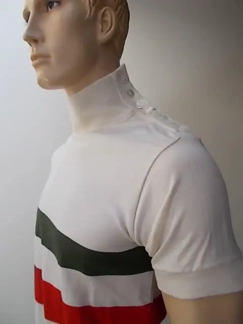 MAGLIA LANA ANNI 20'/30' BIANCA FASCIA TRICOLORE ITALIANO ANTICO - immagine 3
