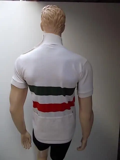 MAGLIA LANA ANNI 20'/30' BIANCA FASCIA TRICOLORE ITALIANO ANTICO - immagine 5