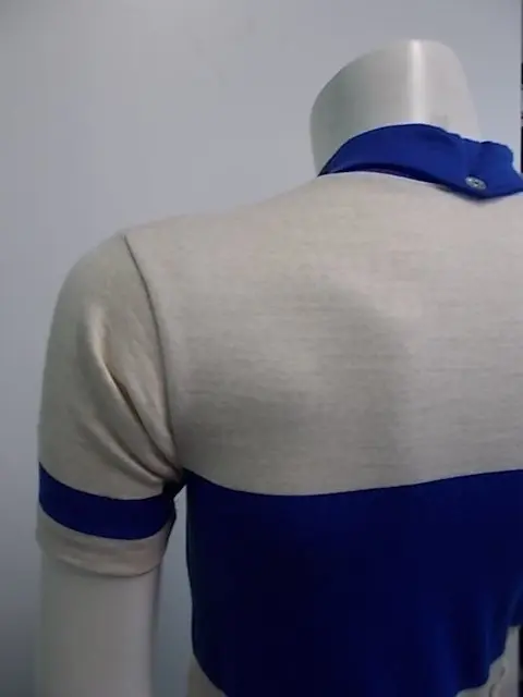 MAGLIA LANA ANNI 40'/50' BIANCA FASCIA AZZURRA - immagine 4