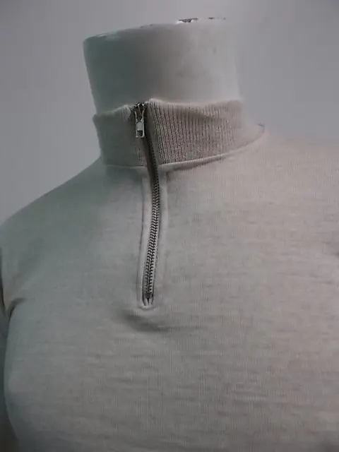 MAGLIA LANA ANNI '70 BIANCO CORDA - immagine 2