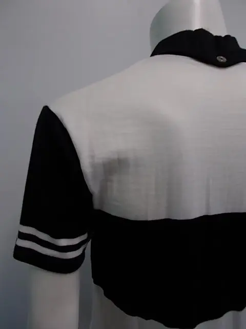 MAGLIA LANA ANNI '40/50 BIANCA FASCIA NERA - immagine 3