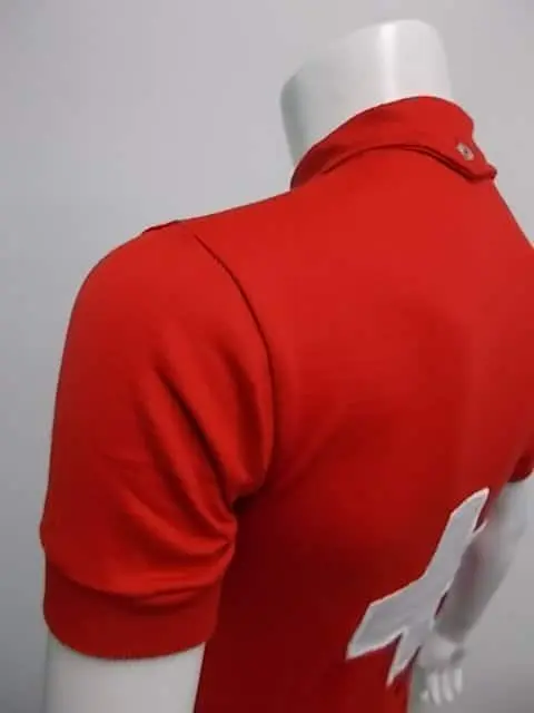 MAGLIA LANA ANNI 40'/50' ROSSA CROCE SVIZZERA BIANCA - immagine 4