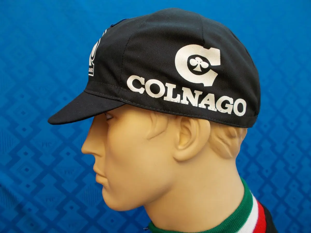 Cappellino Ciclismo Vintage Estivo COLNAGO Nero - immagine 5