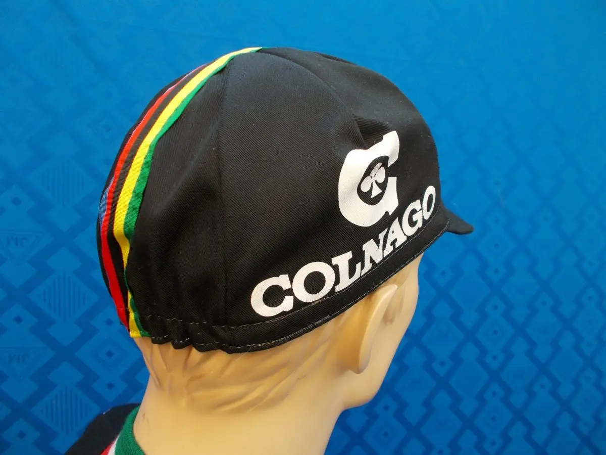 Cappellino Ciclismo Vintage Estivo COLNAGO Nero - immagine 4