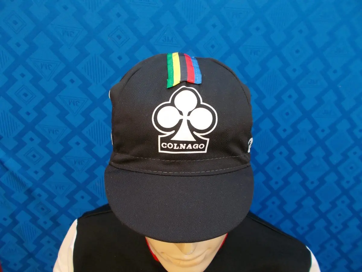 Cappellino Ciclismo Vintage Estivo COLNAGO Nero - immagine 3