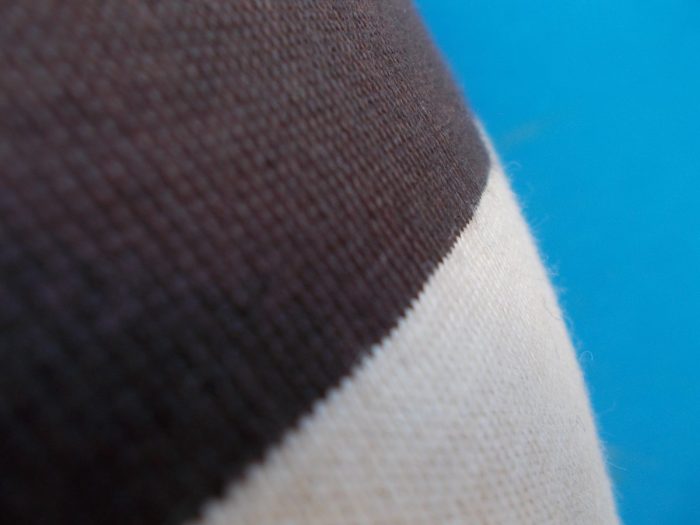 MAGLIA LANA ANNI 70 MARRONE FASCIA E RIFINITURE CREMA - immagine 3
