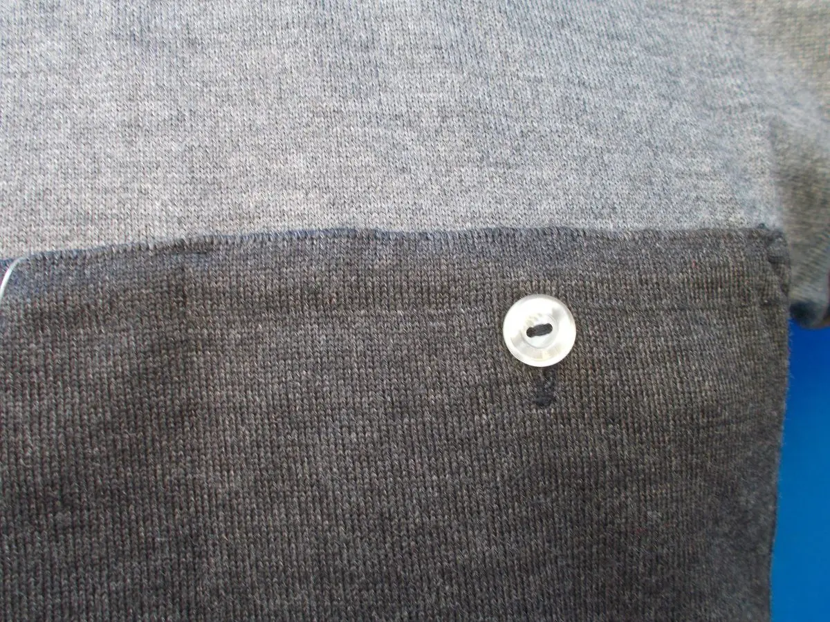 MAGLIA LANA ANNI 20'/30' GRIGIO FASCIA ANTRACITE - immagine 8