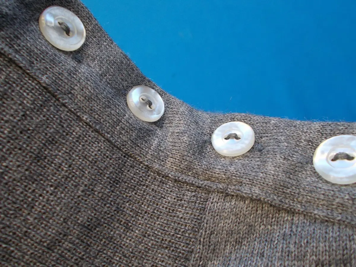 MAGLIA LANA ANNI 20'/30' GRIGIO FASCIA ANTRACITE - immagine 6