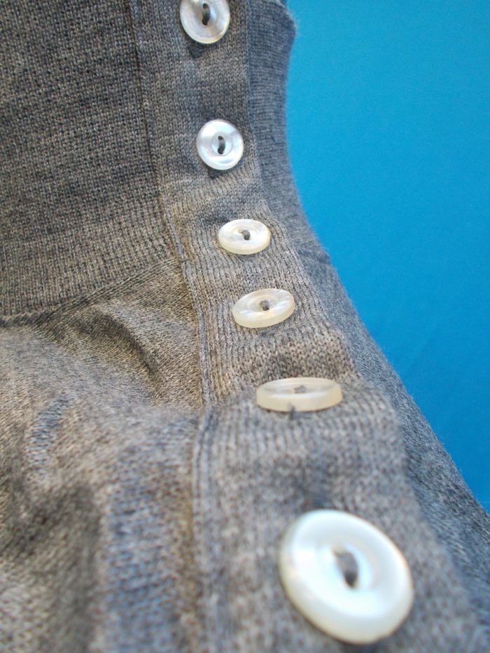MAGLIA LANA ANNI 20'/30' GRIGIO FASCIA ANTRACITE - immagine 5