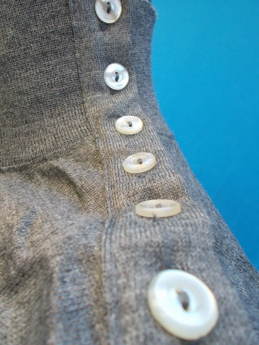 MAGLIA LANA ANNI 20'/30' GRIGIO FASCIA ANTRACITE - immagine 5