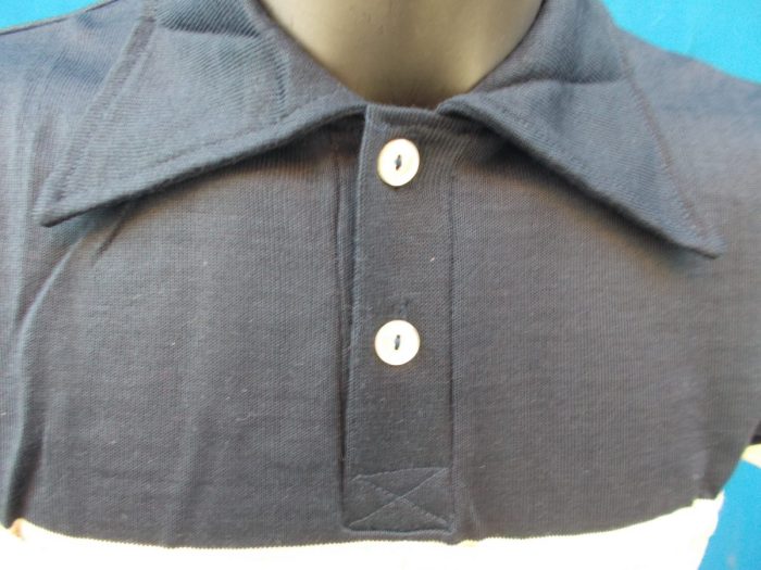 MAGLIA LANA ANNI '40/50 BLU FASCIA CREMA - immagine 7