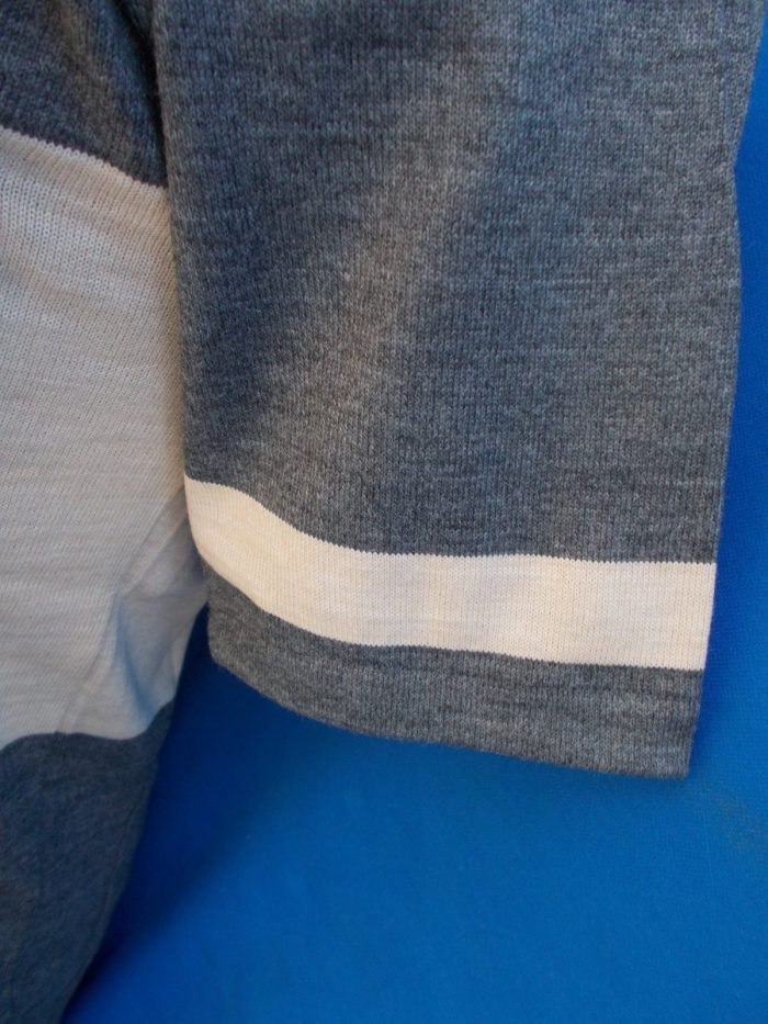 MAGLIA LANA ANNI 20'/30' GRIGIA FASCIA CREMA - immagine 5
