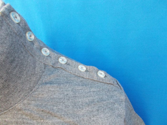 MAGLIA LANA ANNI 20'/30' GRIGIA FASCIA CREMA - immagine 4