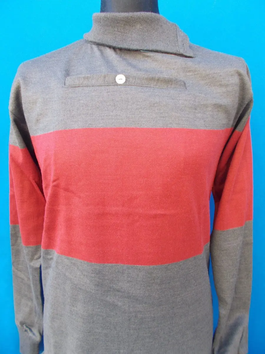 Maglia Ciclismo Vintage in Lana a Coste Manica Lunga anni 10/20