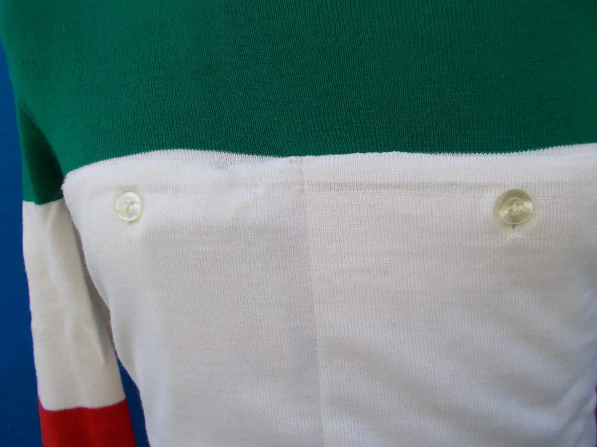 MAGLIA M/L LANA ANNI '20/30 TRICOLORE ITALIA - immagine 10