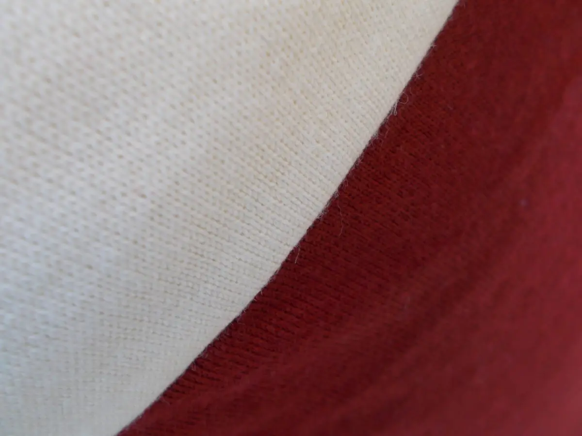 MAGLIA LANA ANNI '40/50 AMARANTO FASCIA BIANCA - immagine 6