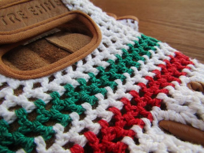 GUANTINO CON DORSO IN CORDA TRICOLORE ITALIA - immagine 4