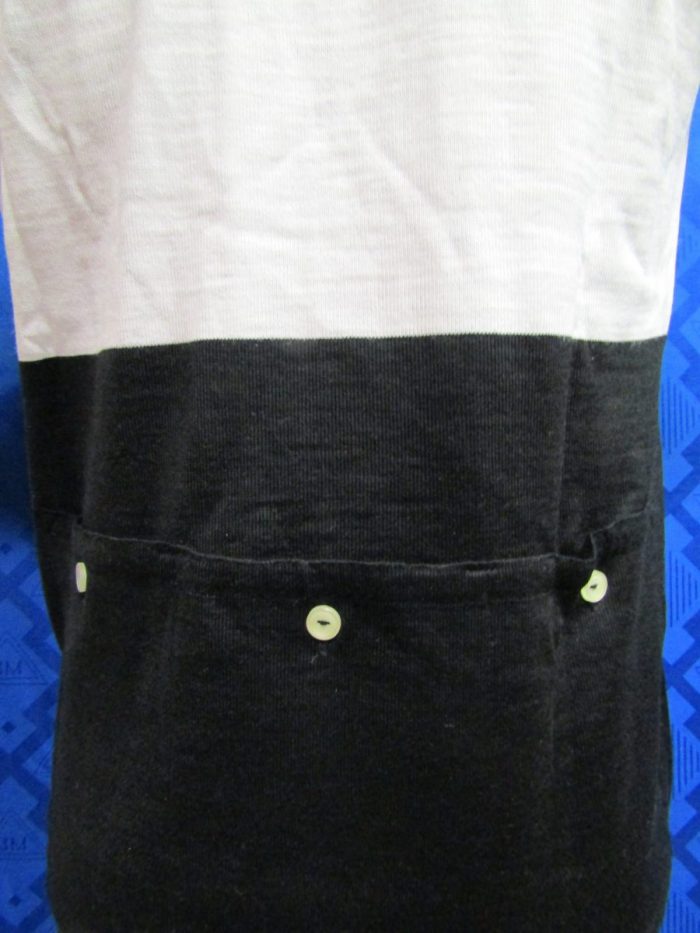 MAGLIA LANA ANNI '70 NERA FASCIA BIANCA E RIF. TRICOLORE ITALIANO - immagine 7