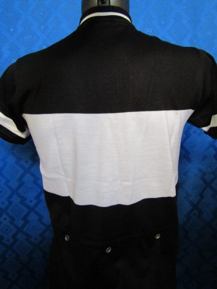 MAGLIA LANA ANNI '70 NERA FASCIA BIANCA - immagine 5
