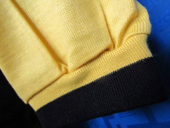 MAGLIA LANA ANNI 70' GIALLA FASCIA NERA - immagine 5