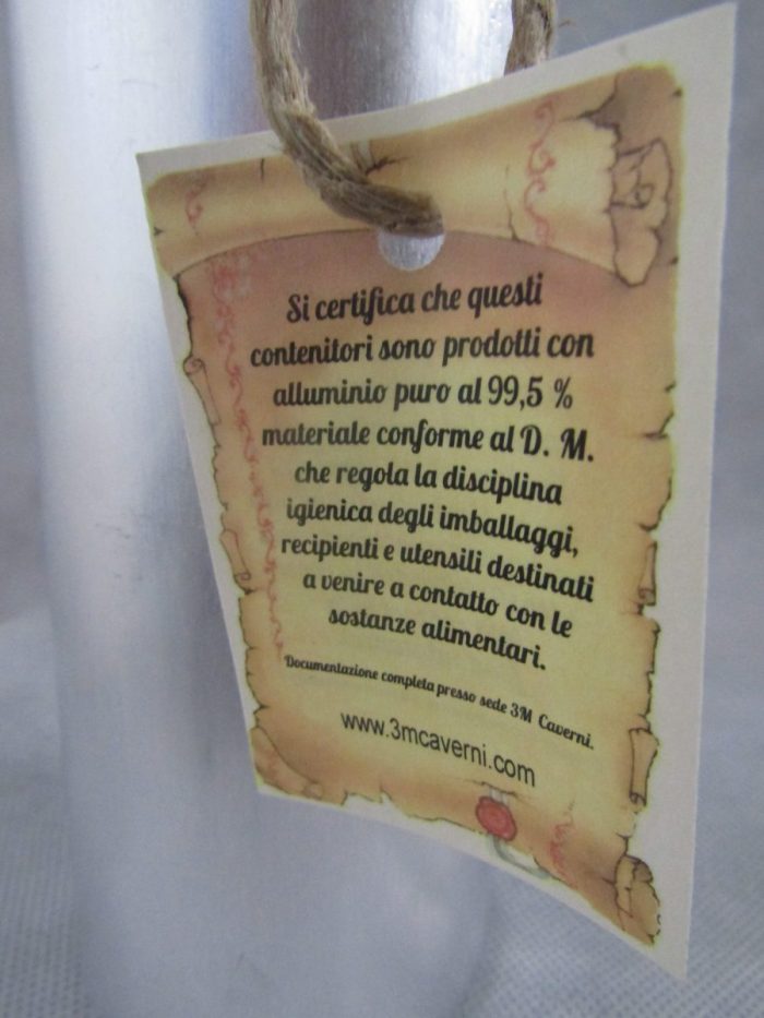 Borraccia Vintage Alimentare in Alluminio - immagine 5