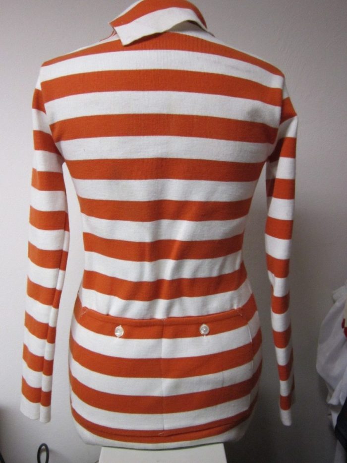 Maglia Ciclismo Vintage in Lana a Coste Manica Lunga anni 20/30 - immagine 2