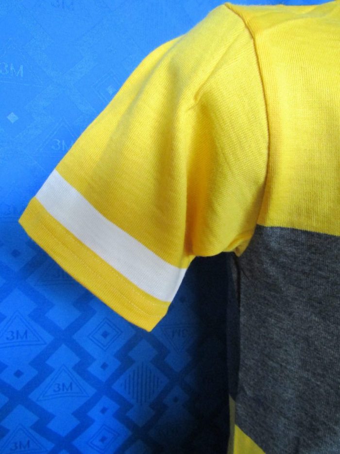 MAGLIA LANA ANNI '70 GIALLA FASCIA GRIGIA - immagine 4