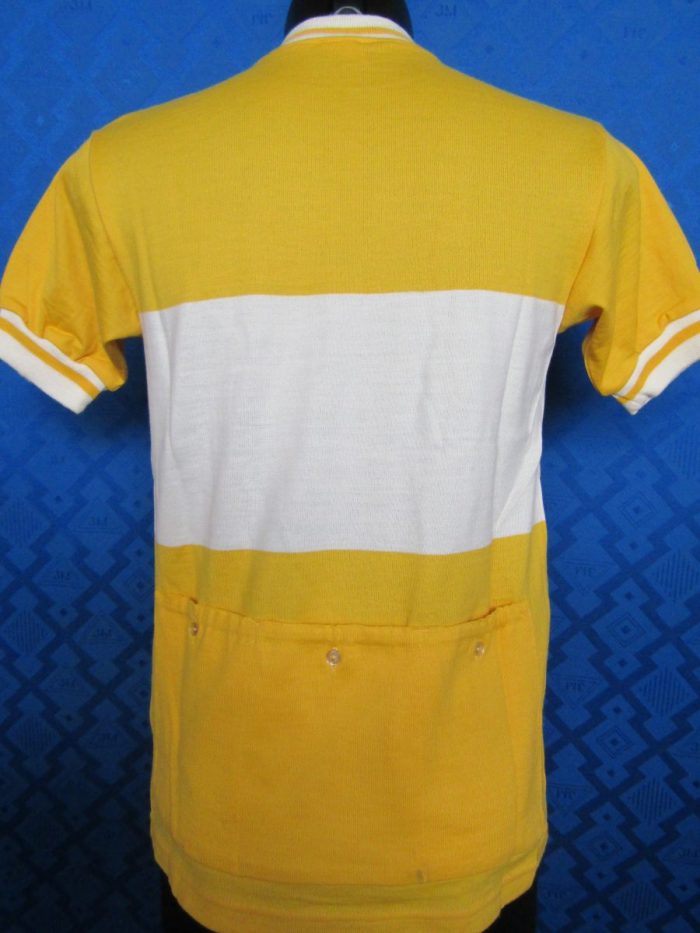 MAGLIA LANA ANNI 70' GIALLA FASCIA BIANCA - immagine 5