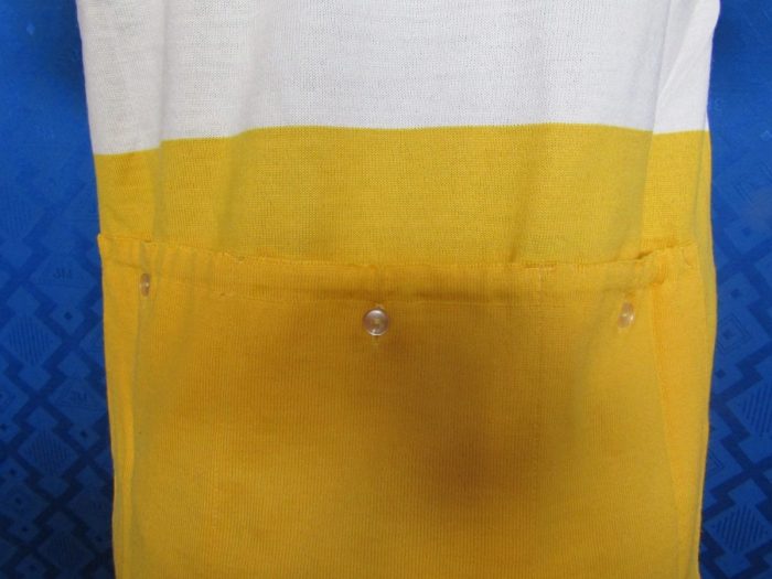 MAGLIA LANA ANNI 70' GIALLA FASCIA BIANCA - immagine 7