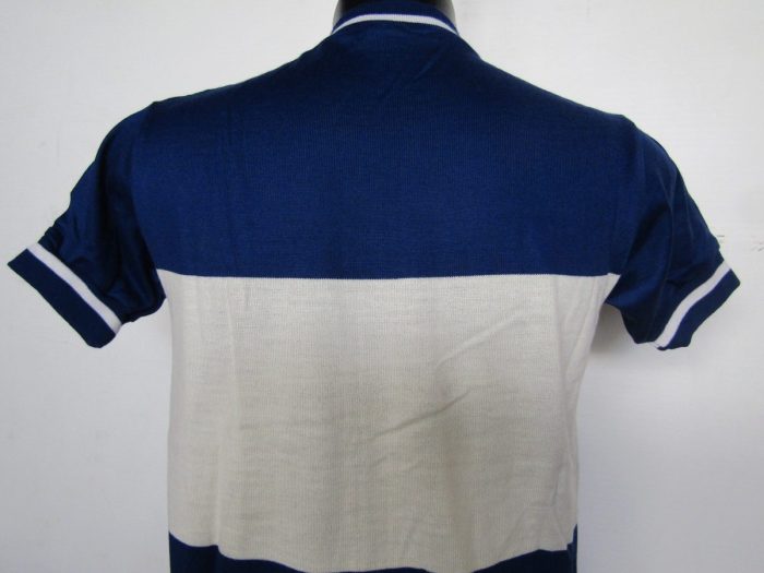 MAGLIA LANA ANNI 70' BLU FASCIA BIANCA - immagine 5