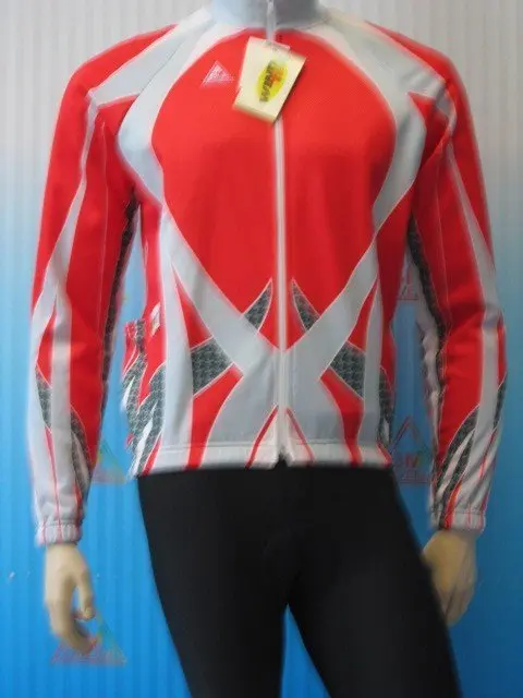 Giubbino windtex ciclismo rosso grigio