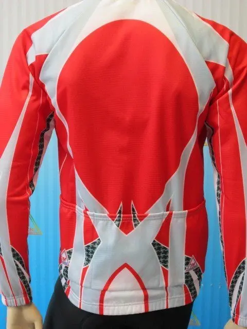 Giubbino windtex ciclismo rosso grigio - immagine 2