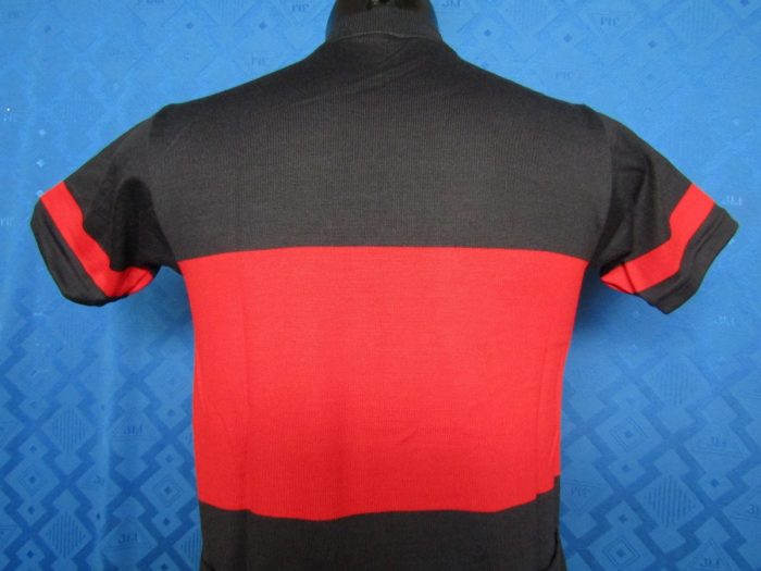 MAGLIA LANA ANNI 70' BLU PARMA FASCIA ROSSA - immagine 6