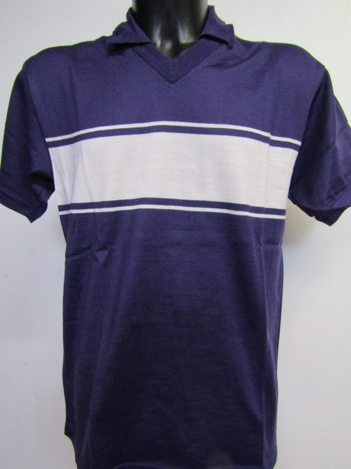 Maglia calcio lana vintage manica corta modello FIORENTINA anni 80 viola