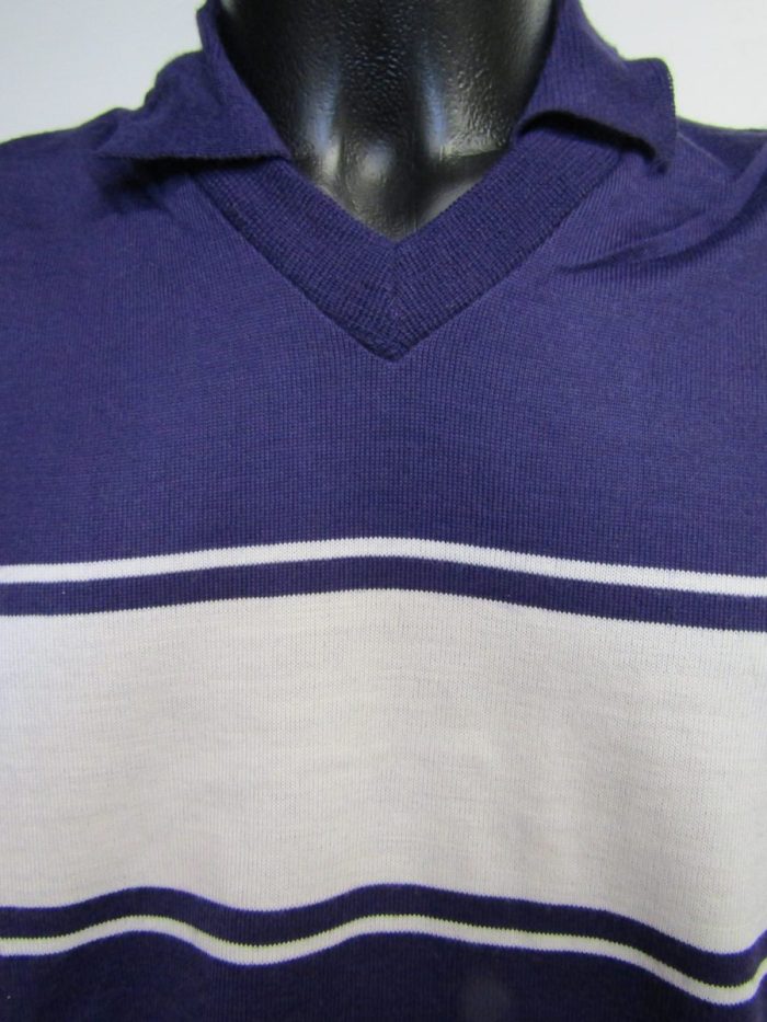 Maglia calcio lana vintage manica corta modello FIORENTINA anni 80 viola - immagine 3