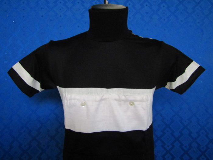 MAGLIA LANA ANNI 20'/30' NERA FASCIA BIANCA - immagine 7