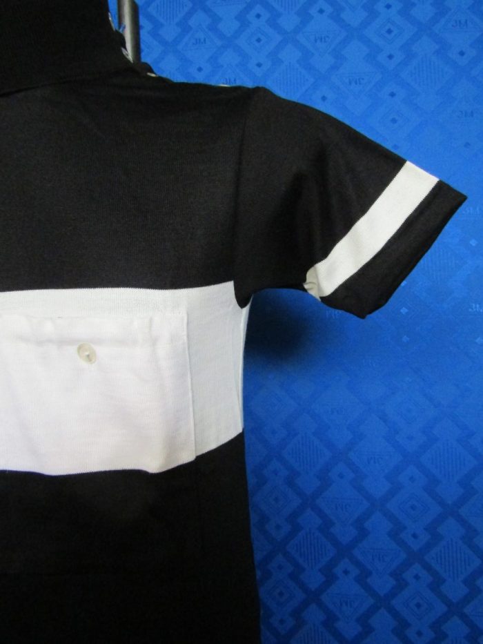 MAGLIA LANA ANNI 20'/30' NERA FASCIA BIANCA - immagine 6