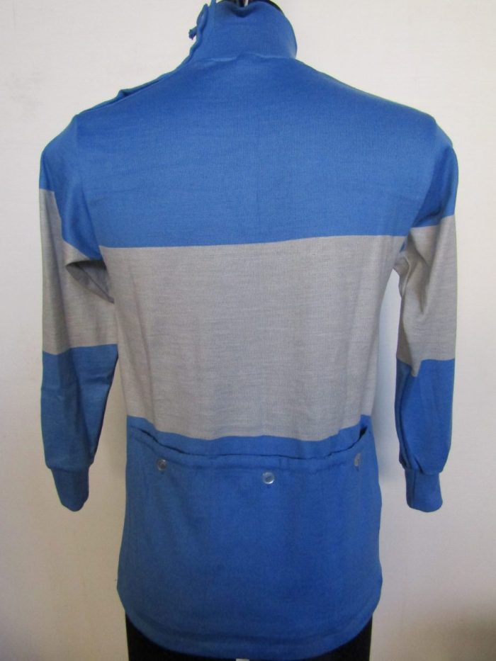 MAGLIA M/L LANA ANNI 20'/30' AZZURRA FASCIA GRIGIO CHIARO - immagine 6