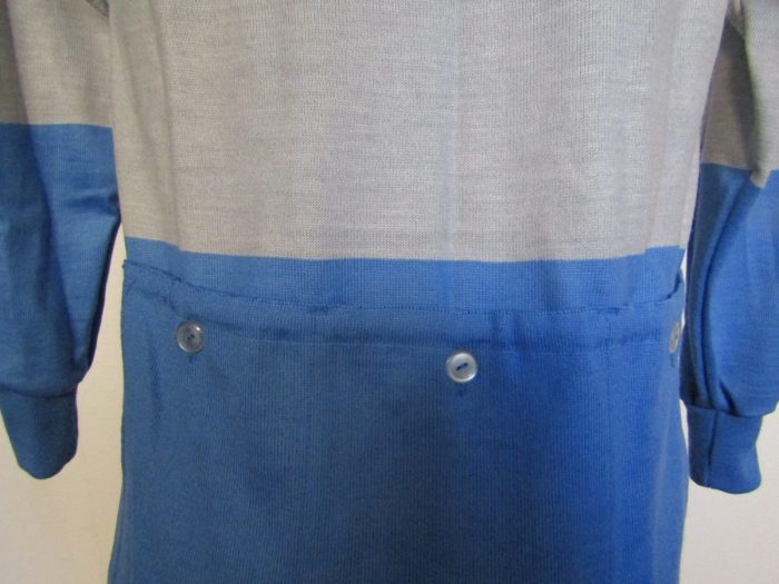 MAGLIA M/L LANA ANNI 20'/30' AZZURRA FASCIA GRIGIO CHIARO - immagine 7